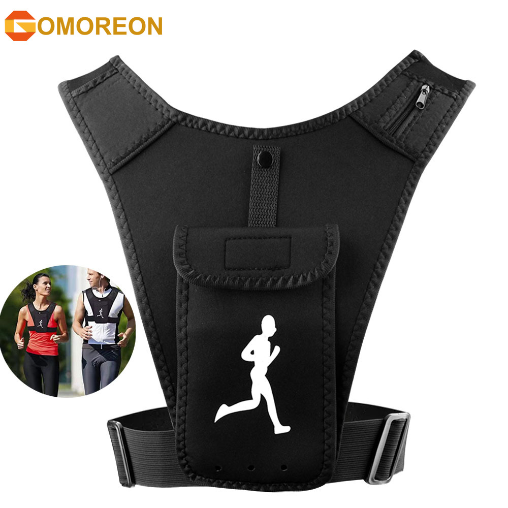 Running Gear Hydration - Adjustable Running Vest Phone Holder for