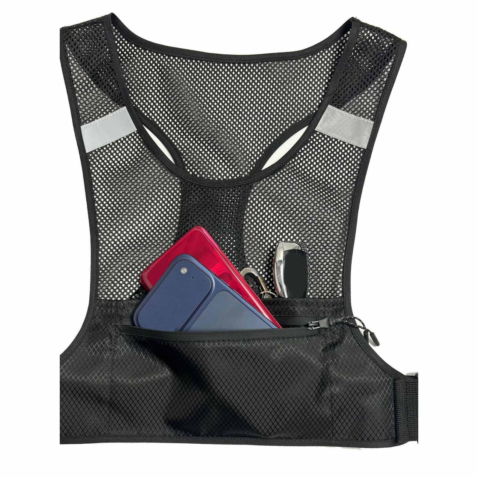 Reflective Running Gear Vest - Lightweight Breathable Running Vest Safety Reflective