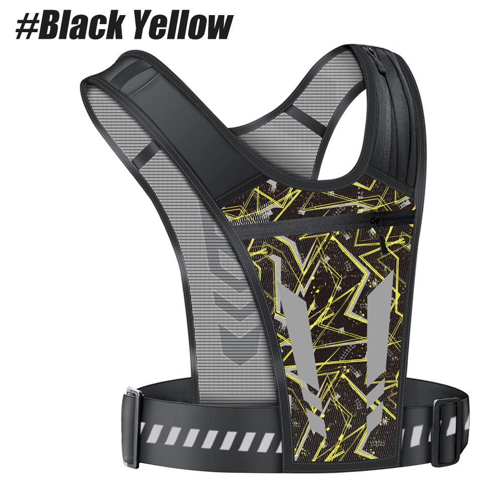 Running Gear Phone Holder - Reflective Running Vest with Phone Holder