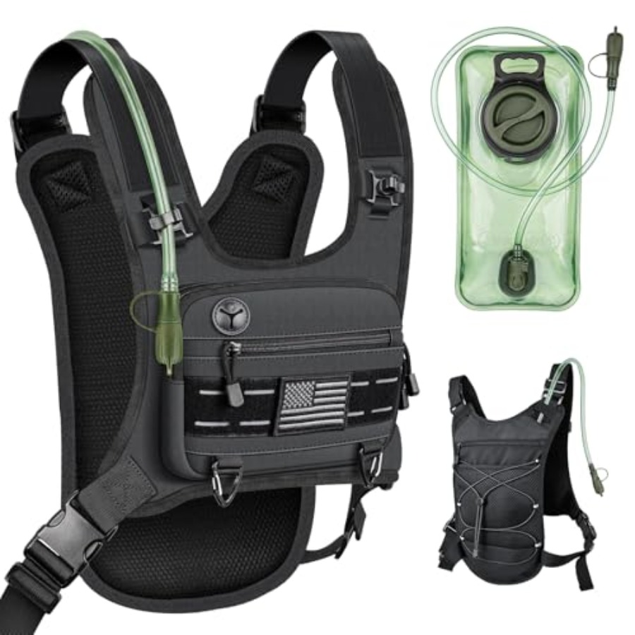 Running Gear Hydration - Running Vest with 2L Water Bladder,