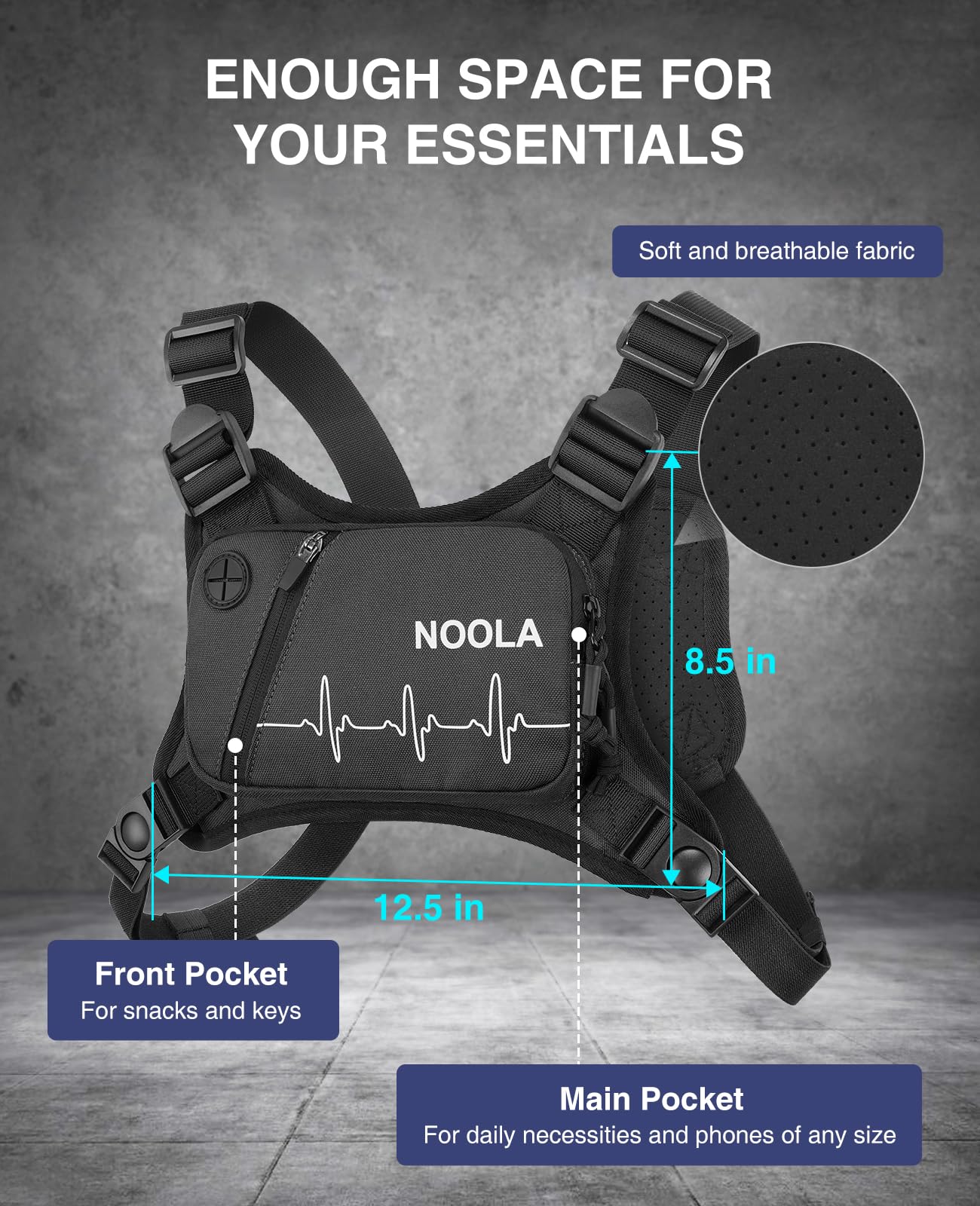 Chest Pack Running Vest Reflec - Reflective Running Gear Vest ulasan dan harga
