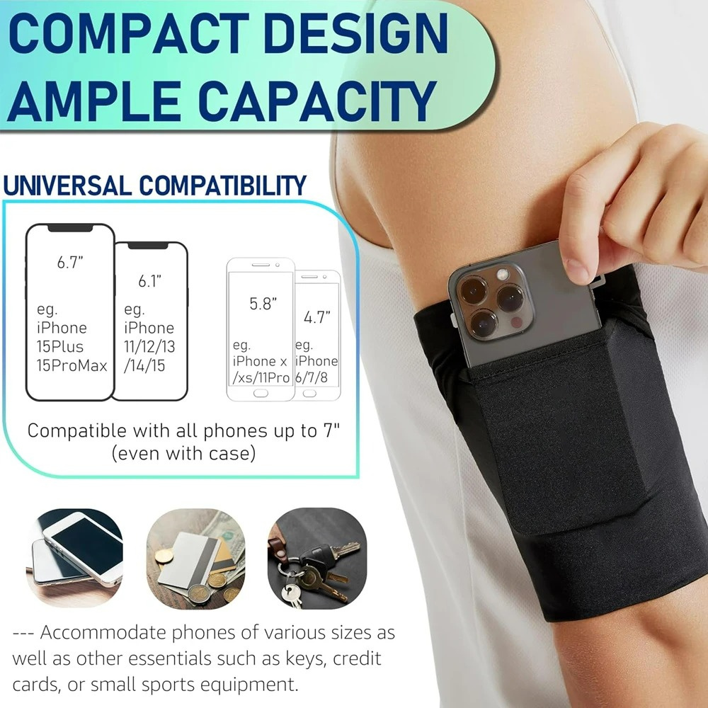 Sweatproof Sports Running Arm  - Running Gear Phone Holder ulasan dan harga