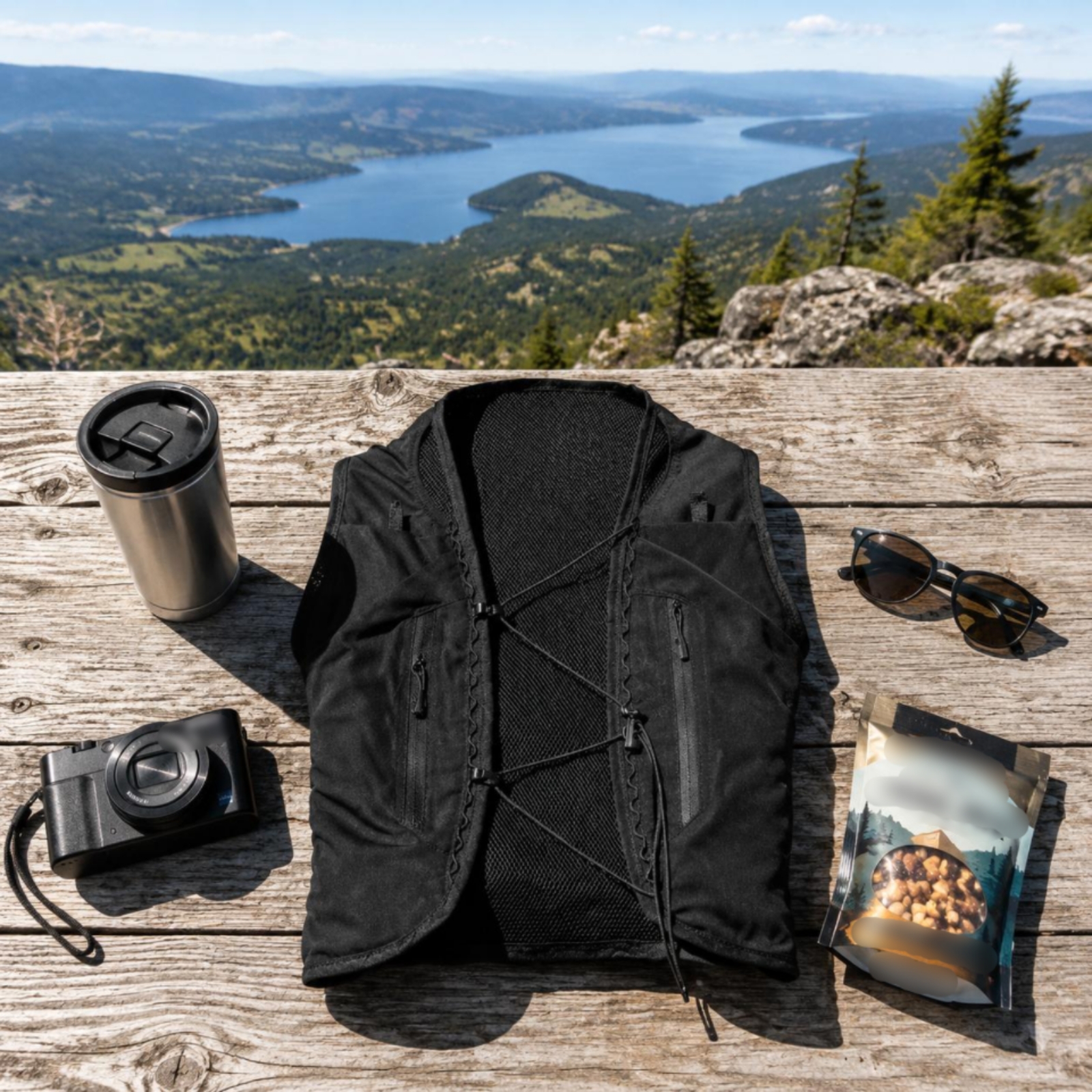 Black Hydration Vest Backpack  - Running Gear Hydration ulasan dan harga