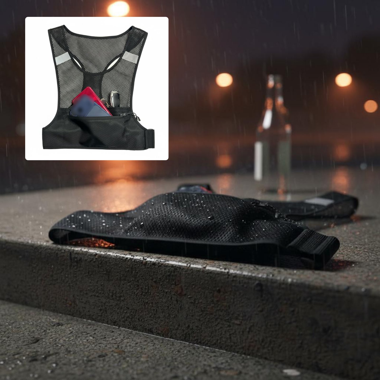 Reflective Running Vest Lightw - Running Gear Hydration ulasan dan harga