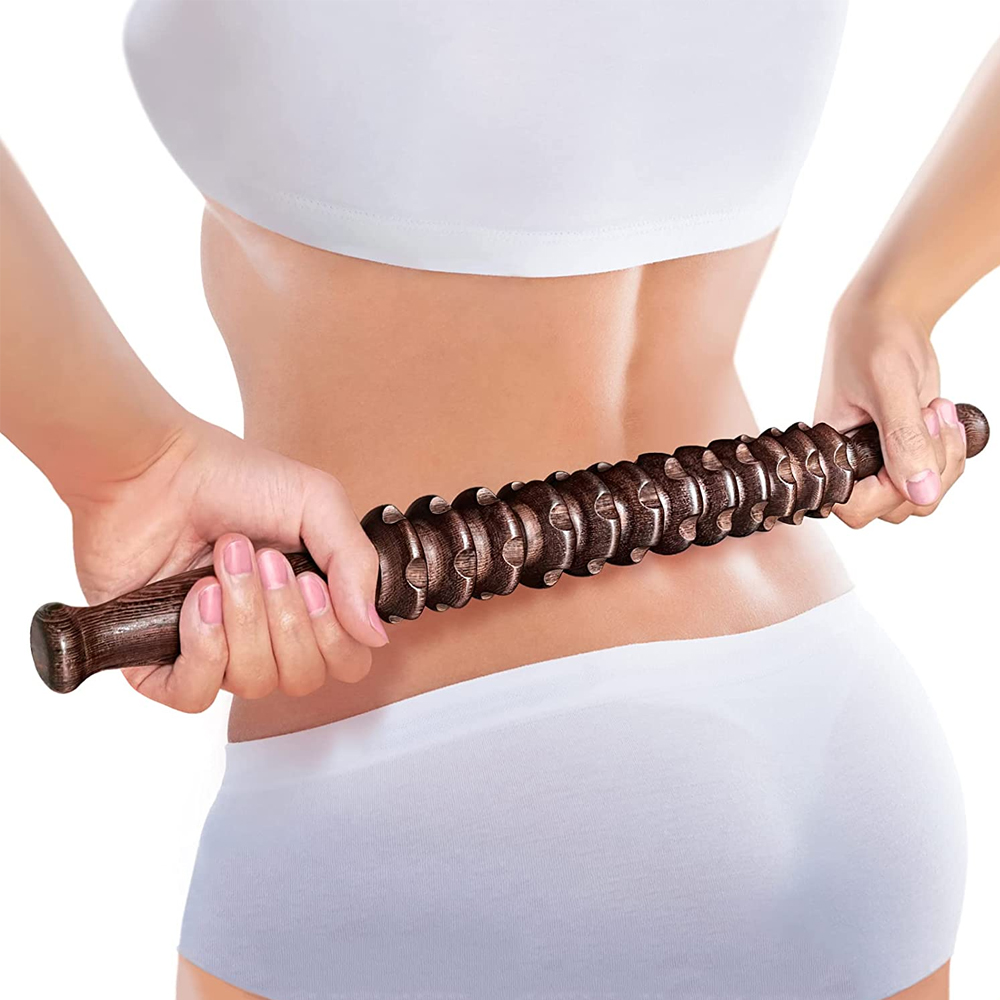Manual Massager Wooden Handhel - Muscle Roller Stick ulasan dan harga