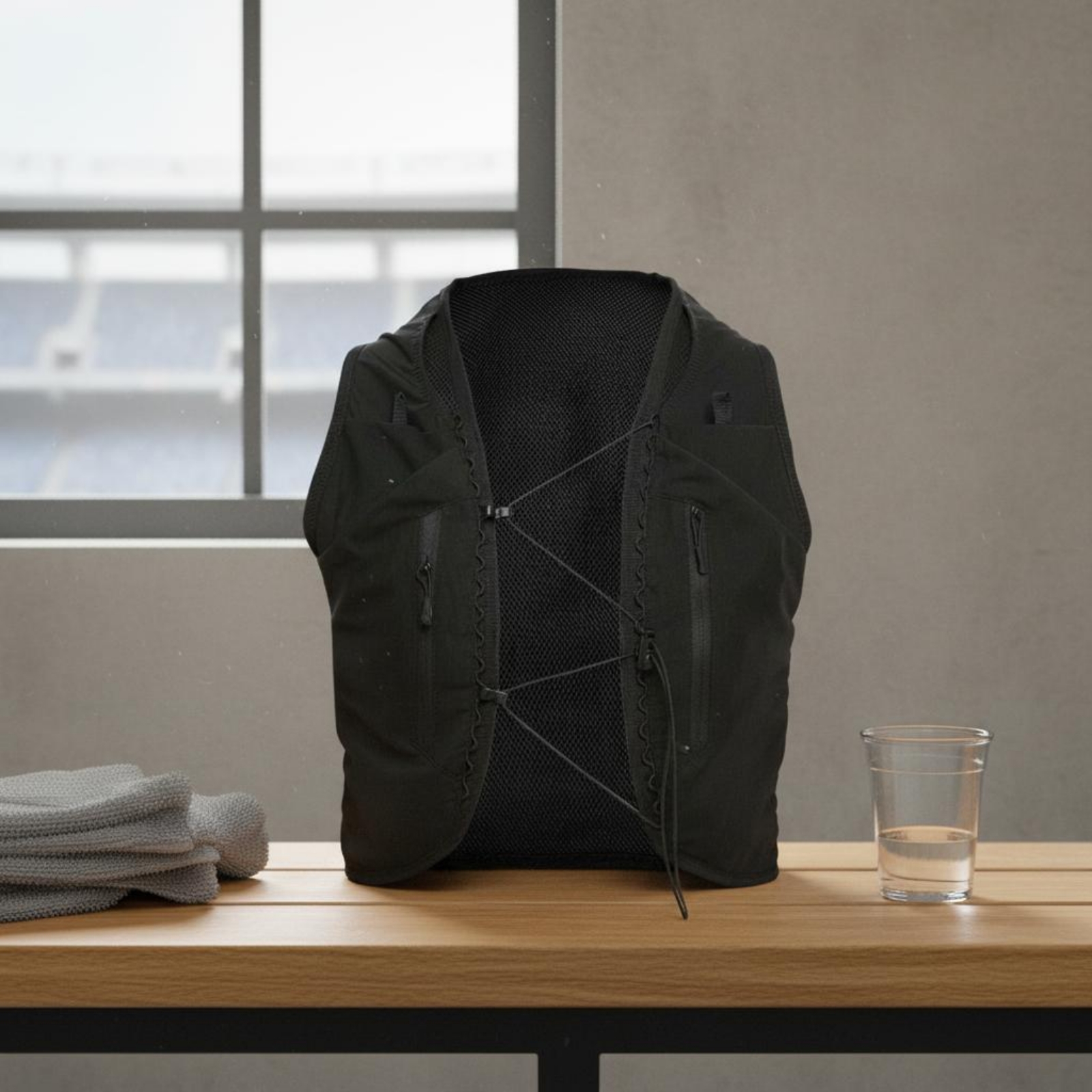 Black Hydration Vest Backpack  - Running Gear Hydration ulasan dan harga