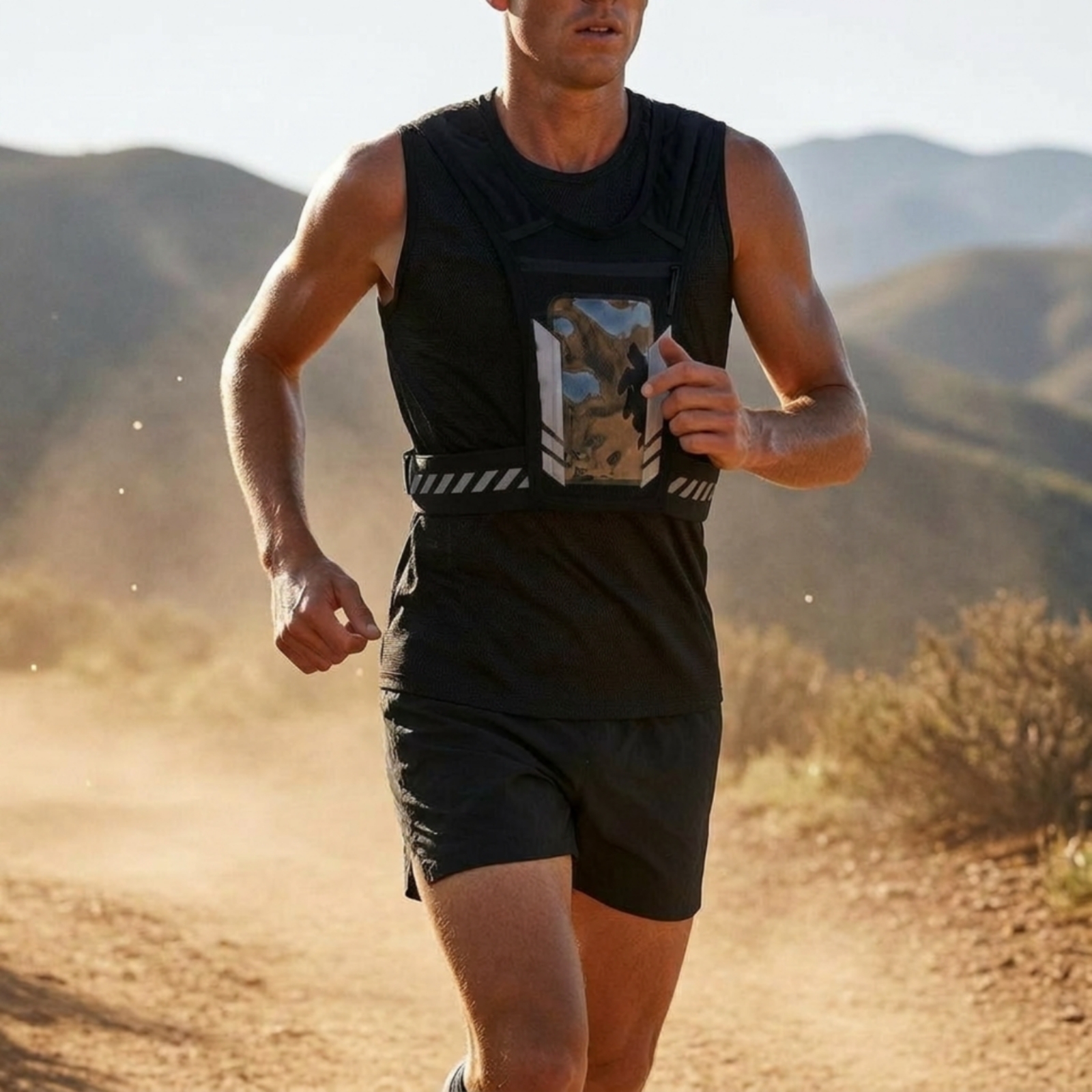 Vest Backpack Breathable Mesh  - Reflective Running Gear Vest ulasan dan harga