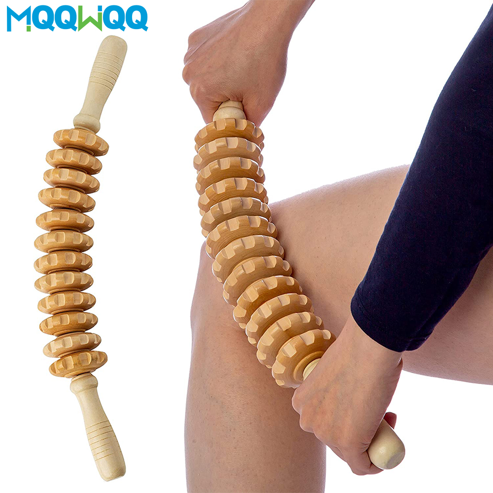 Curved Wood Massage Roller Sti - Muscle Roller Stick ulasan dan harga