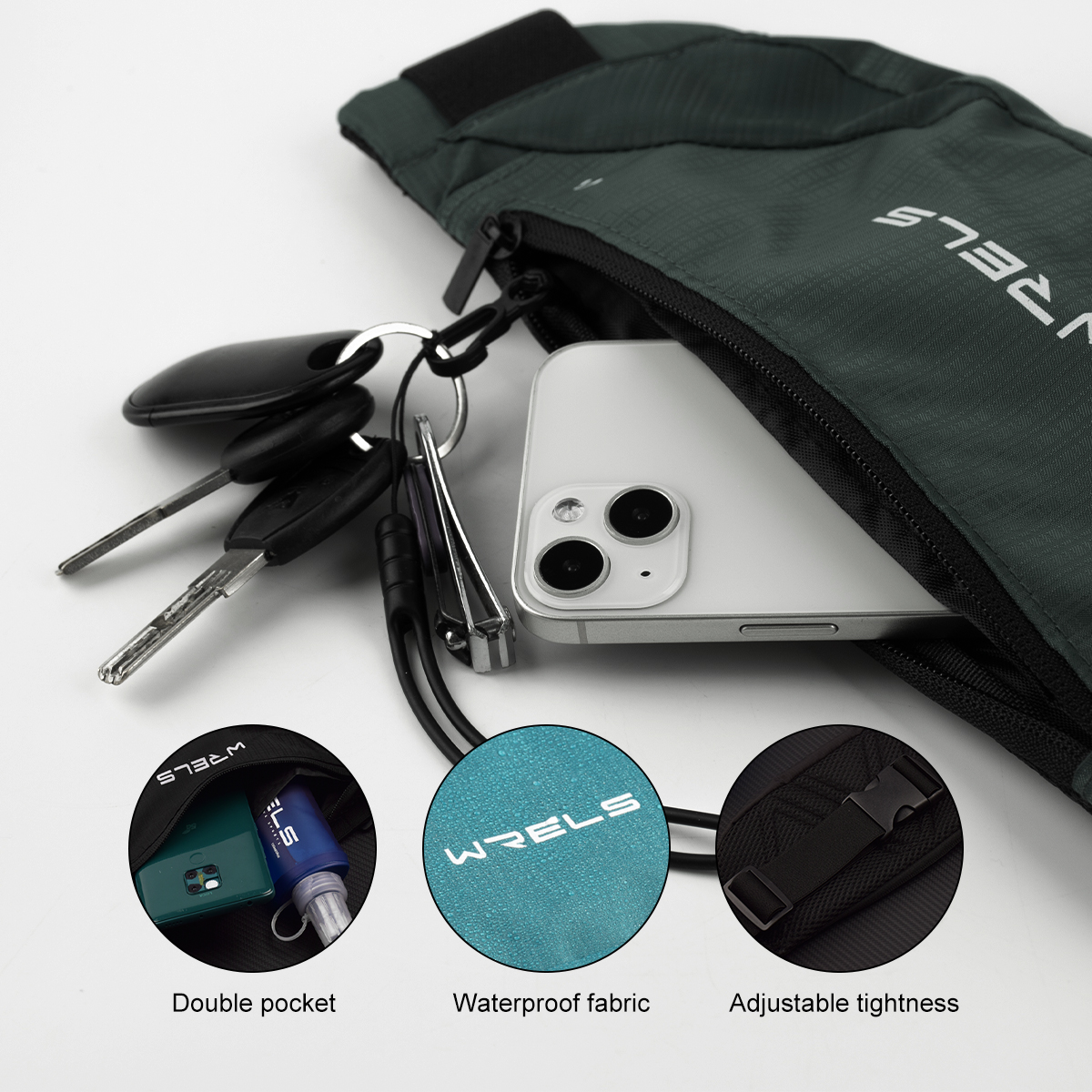 WRELS Waist Bag Running Bag Ou - Running Gear Phone Holder ulasan dan harga