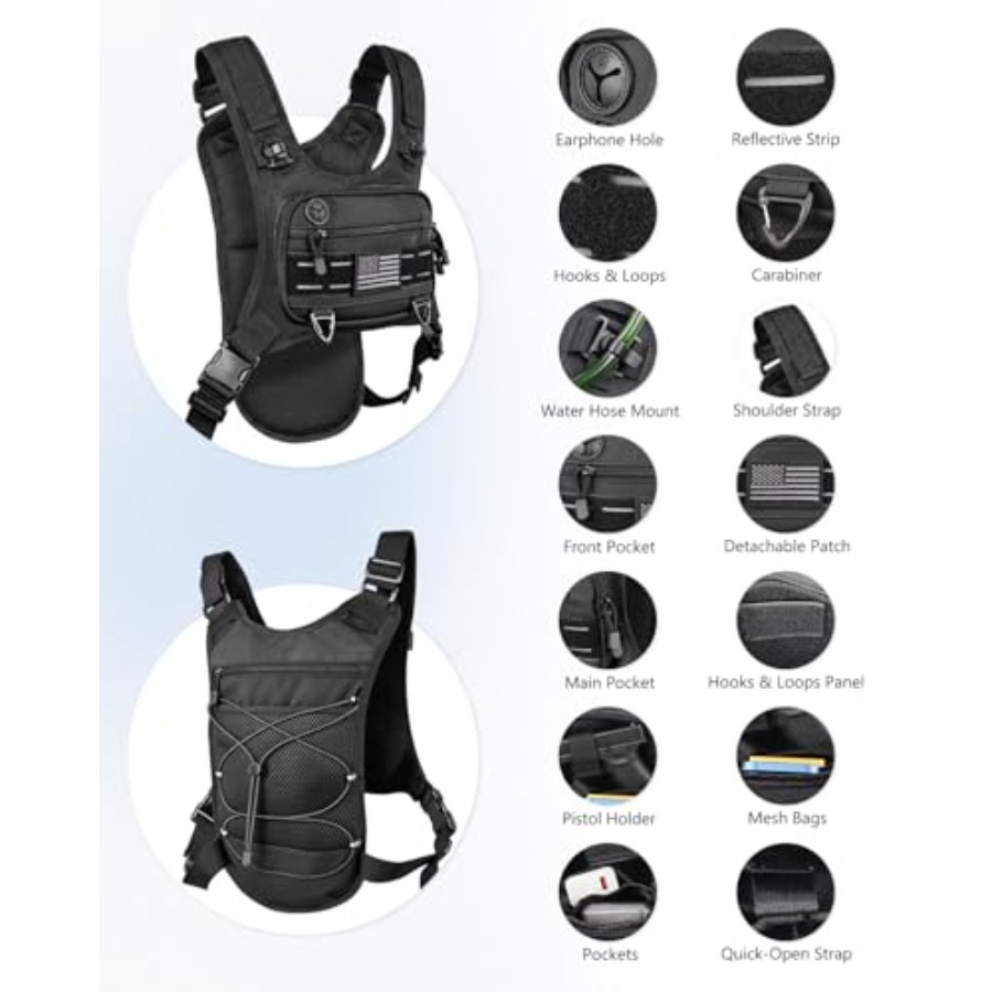 Running Vest with 2L Water Bla - Running Gear Hydration ulasan dan harga