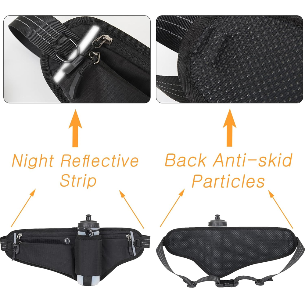 1PCS Fanny Pack with Water Bot - Running Gear Water ulasan dan harga
